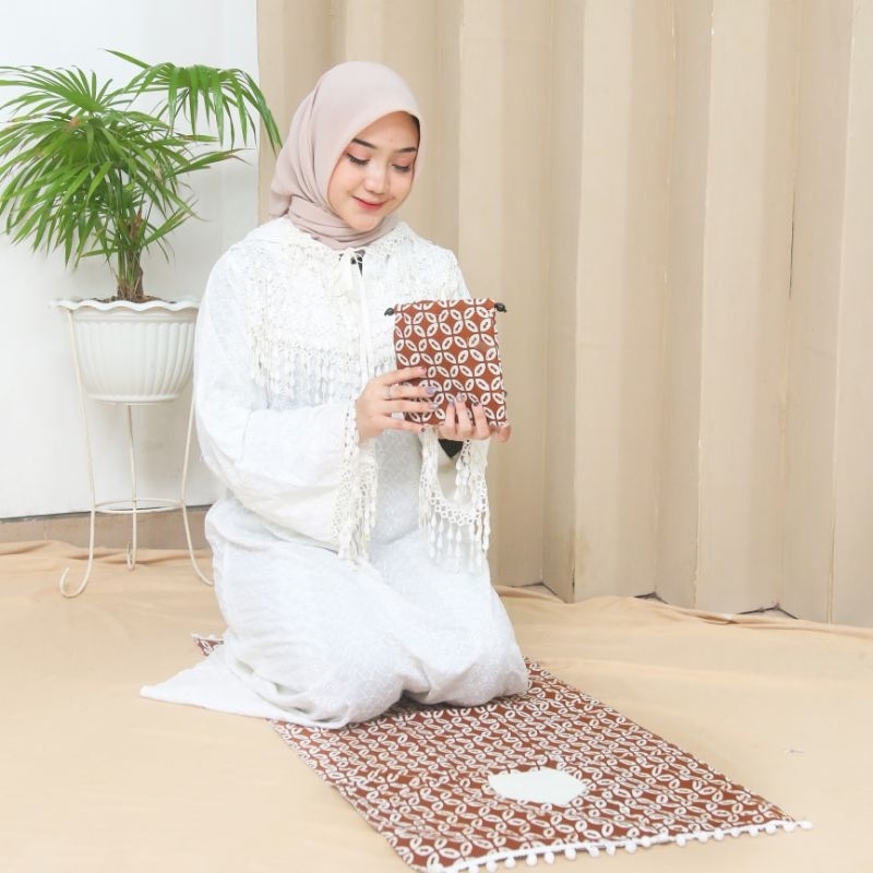 Sajadah Travel Batik Souvenir Tipis Premium Traveling