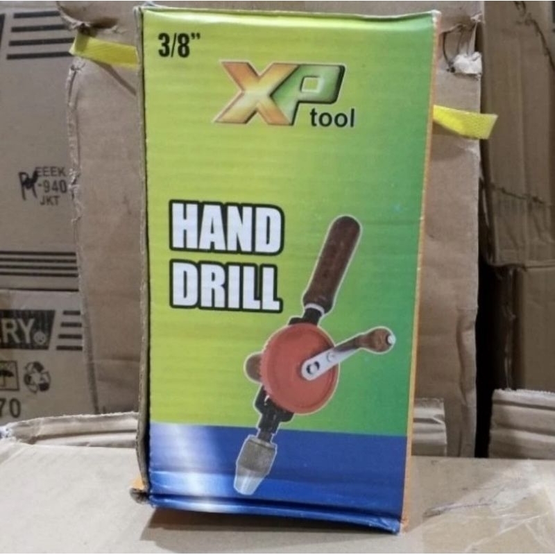 Bor tangan manual hand drill gagang kayu