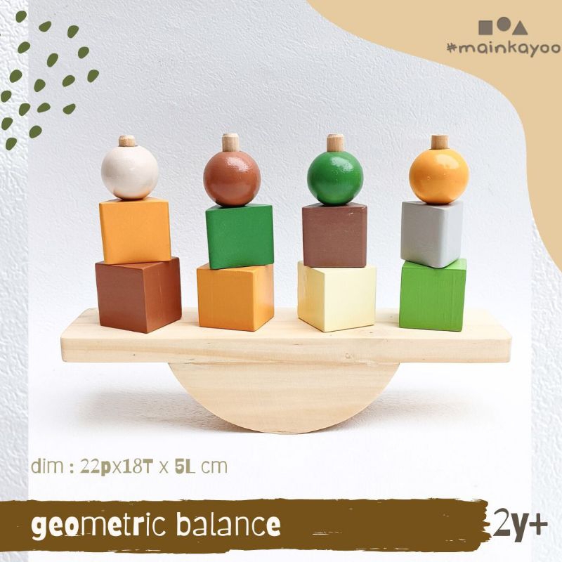 Aesthetic Earth Tone Montessori Toys - mainan edukasi montessori earthy series - mobil-mobilan - balok susun