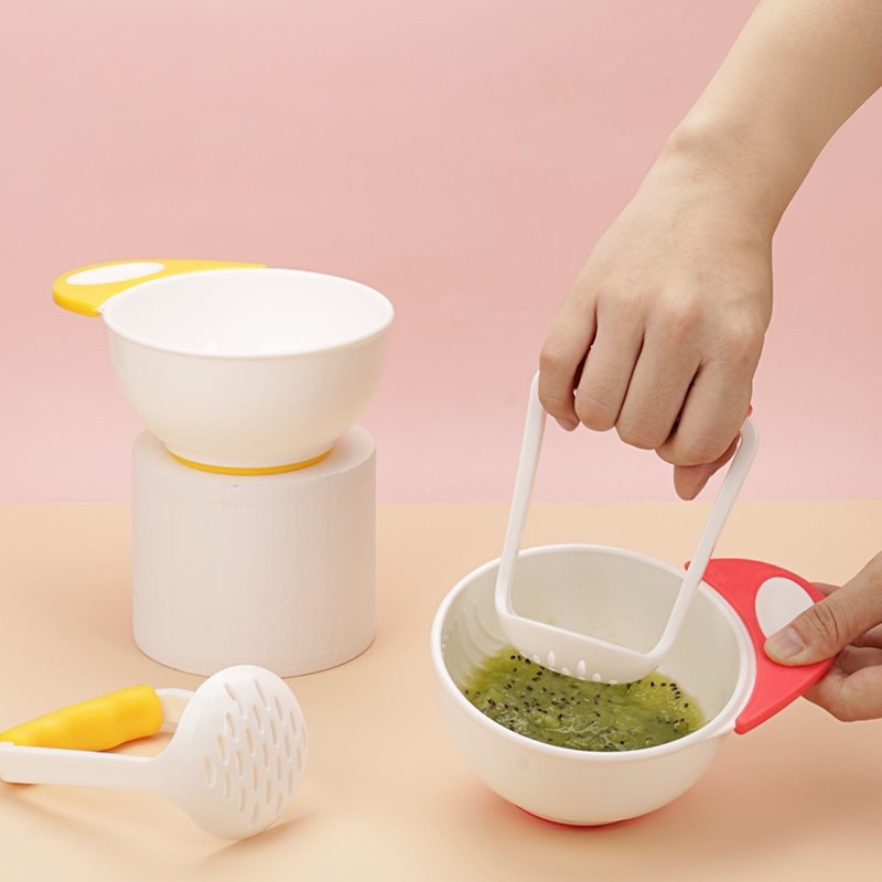 Grinding Bowl Set Mpasi Peralatan Makan Bayi Food Maker RK5