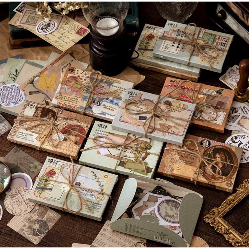 

Vintage Stiker aestetik murah (10pcs random)