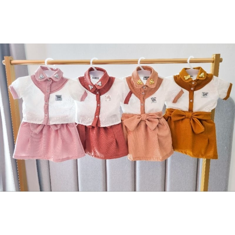 VERRY VERA - SETELAN BAJU ANAK 0-1TAHUN - BAJU DAN ROK ANAK - SET BAJU ANAK PEREMPUAN