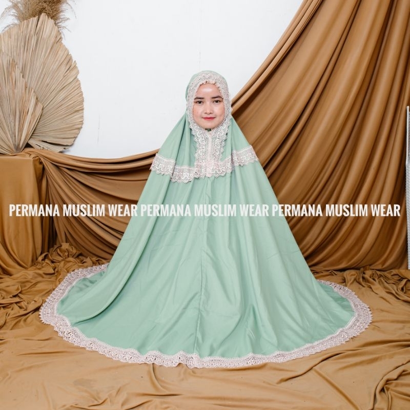 Mukena Dewasa Daily Alika Katun Jumbo By Permana muslim wear