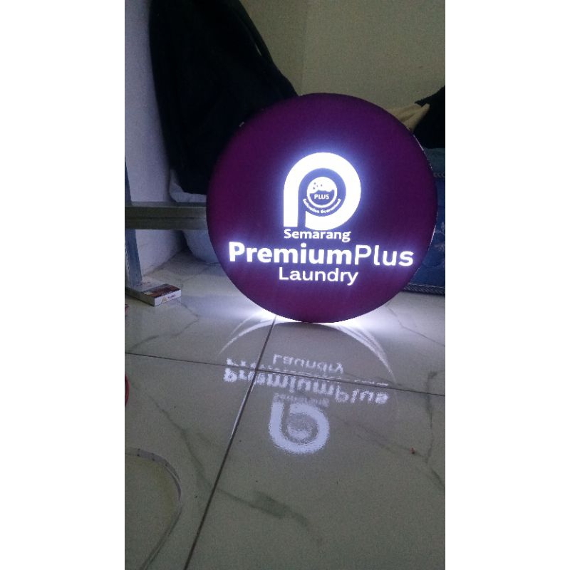 neon box acrylik bulat 40cm