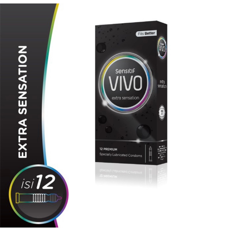Kondom vivo extra sensation ( sensasi yang berbeda ) privasi aman
