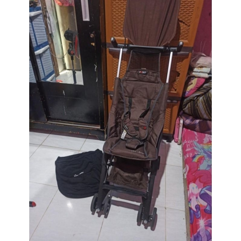 stroller pockit gen 2 cocolatte preloved siap pakai