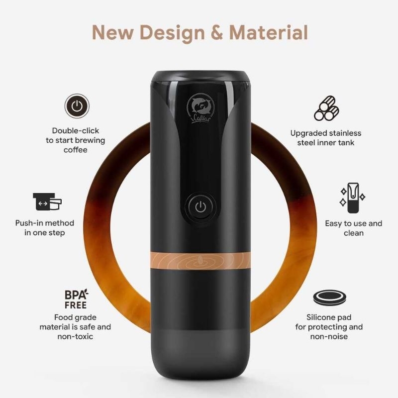 iCafilas Mesin Espresso Portable Nanopresso Electric Handheld 2in1 - YJ04