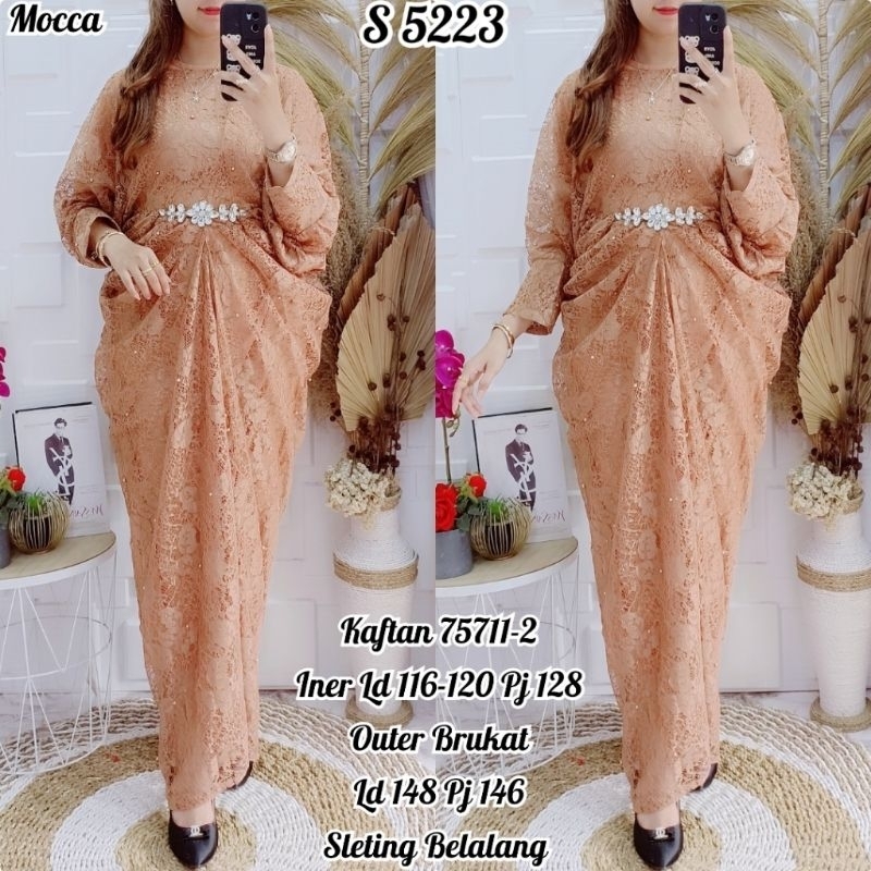 Dress Kaftan Brukat 5223 /ld 116-120