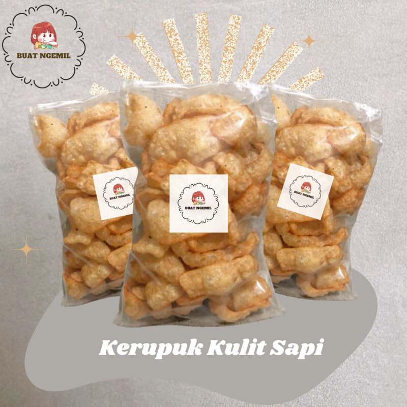 

kerupuk kulit sapi manis 250gram