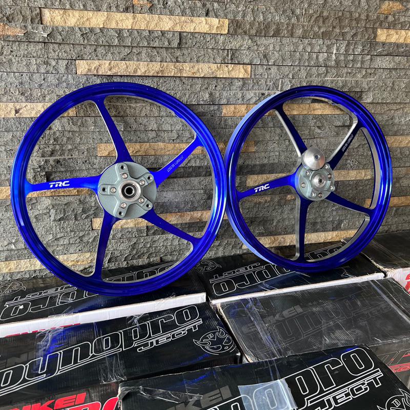 velg enkei TRC D2 blue chrome mx king