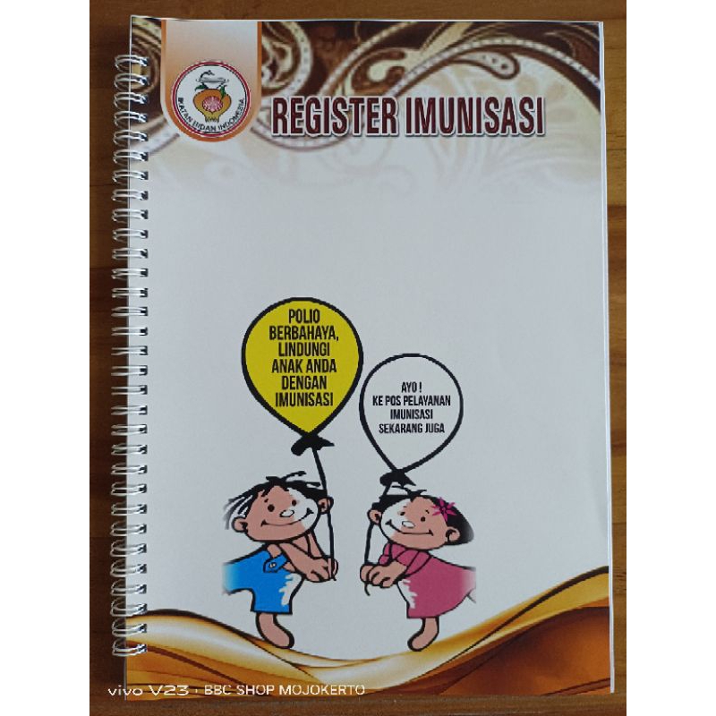 BUKU REGISTER IMUNISASI SPIRAL
