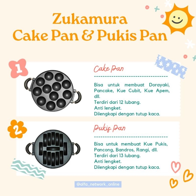 Zukamura Cake Pan & Pukis Pan