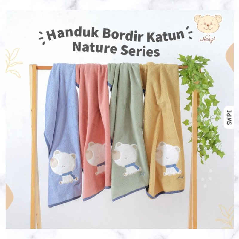 Handuk Bordir Katun Nary 100% Cotton SNI