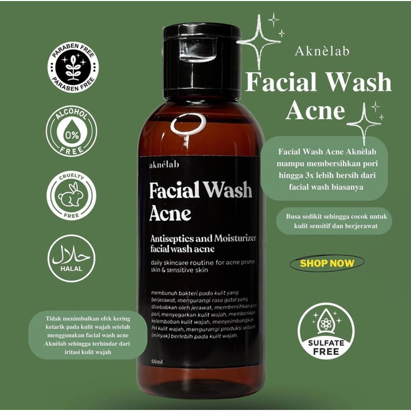 Facial Wash Acne Aknèlab 60ml (for acne prone and sensitive skin)