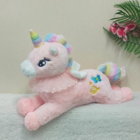 Boneka Laying Unicorn Size 11&quot;/22cm/boneka anak lucu/boneka karakter/boneka kuda unicorn/