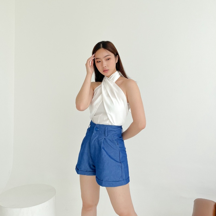 Cole Denim Shorts / Celana Pendek Denim Wanita / Casual Korean Pants