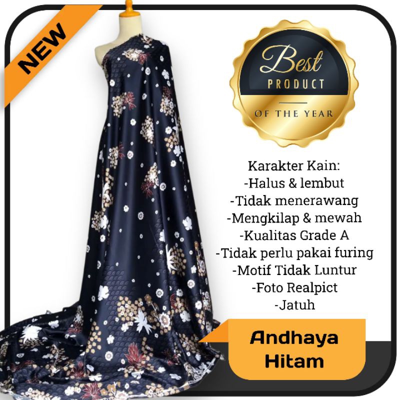 Kain Dr Silk Motif Andhaya harga setengah meter