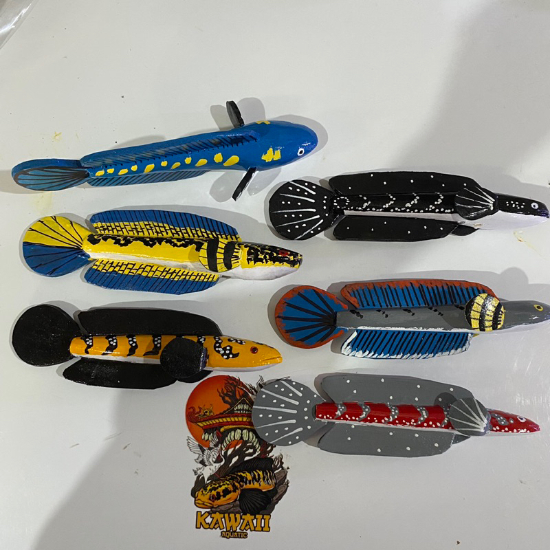 Patung Ikan Channa Yellow sentarum|Asiatica|BluePulcra