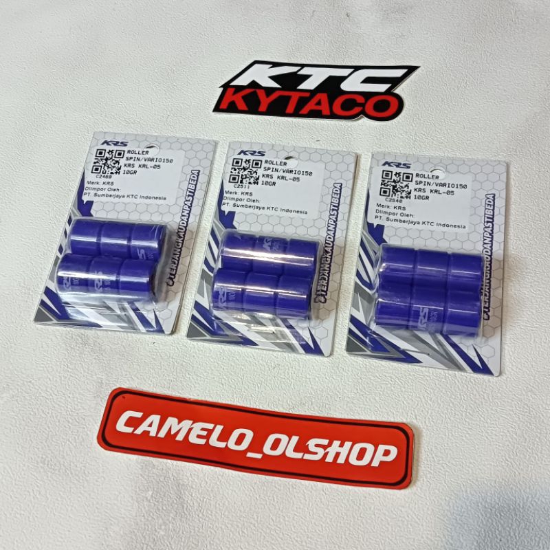 roler KRS buat Vario 150 vario125 pcx adv150 spin uk 9g10g11g12g13g14g produk original ktc kytaco / roller krs beat deluxe genio / roller racing vario 125/150 krs