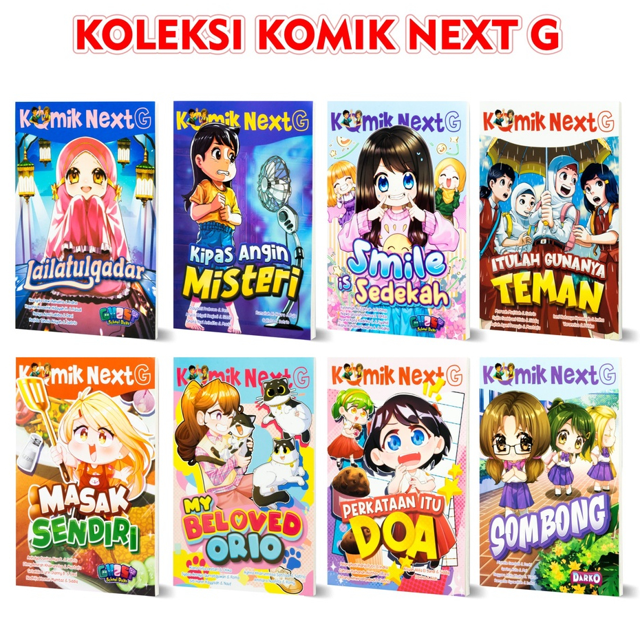 Buku Komik Anak / Next G / Lailatulqadar / Kipas Angin Misteri / Smile Is Sedekah / Sombong / Masak 