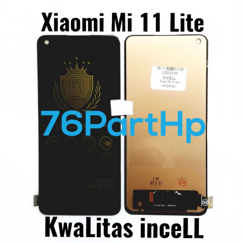 Lcd Touchscreen Fullset Kwalitas Incell Xiaomi Mi 11Lite - Hitam