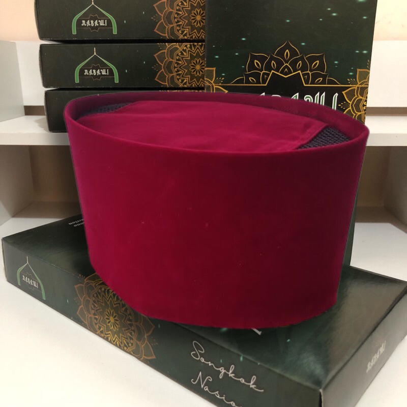 PECI MERAH BETAWI | PECI POLOS MERAH | PECI MERAH MARUN | PECI BETAWI | SONGKOK MERAH BETAWI