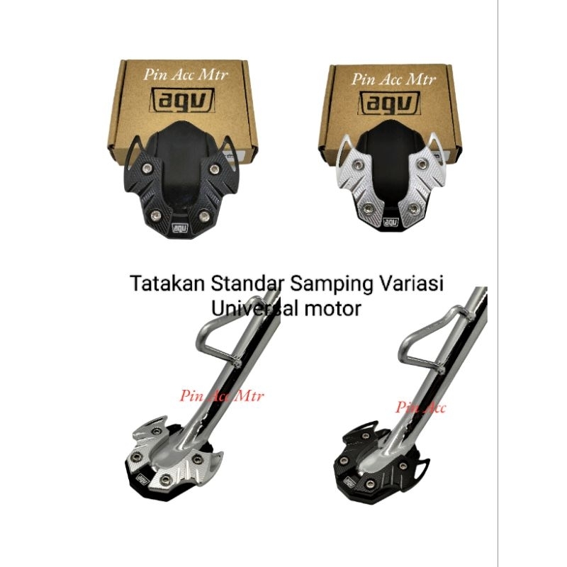 Tatakan Standar Samping Variasi Model Batman Almunium Censi Nmax Aerox Lexy Xmax PCX ADV VARIO RX king Scorpio Tiger XSR R15 V2 V3 V4 CB CBR Dill UNIVERSAL MOTOR