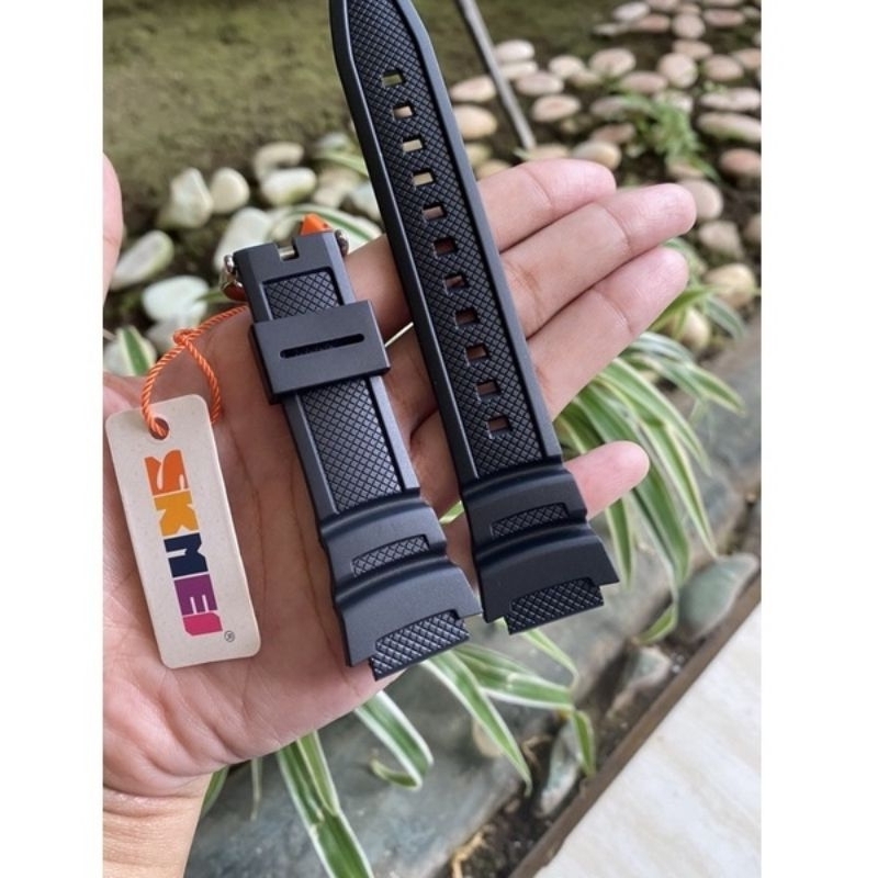 TALI JAM TANGAN CASIO W-218H CASIO W-218H  CASIO W-218H RUBBER STRAP TALI JAM CASIO W218H W 218H W 218 H W-218H ORIGINAL