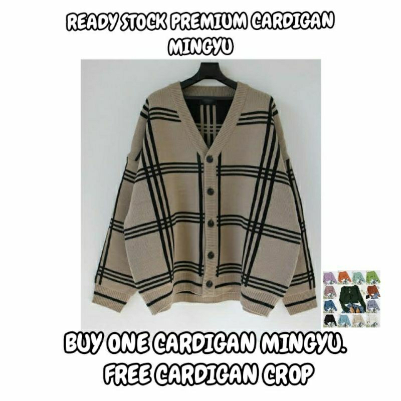 CARDIGAN MINGYU SEVENTEEN BUY ONE GET ONE PREMIUM QUALITY KOREAN STYLE KPOP IDOL BAHAN TEBAL