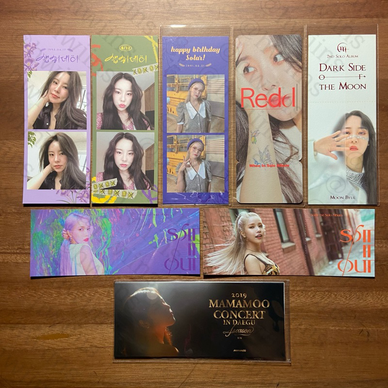 Mamamoo Wheein Moonbyul Solar Phototicket