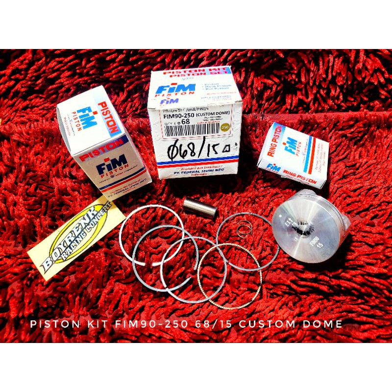 CYLINDER BLOK TIGER BORE UP SET PISTON 66|67|68|70 FIM CS - BOYRENK RACING CONCEPT