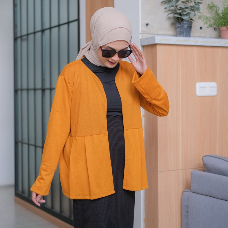 ZAHRA OUTER CARDIGAN PREMIUM Wanita BabyTerry KIMI OUTER CARDIGAN