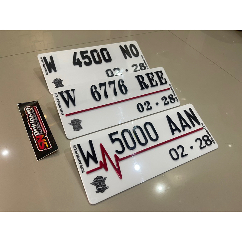 PLAT NOMOR MOTOR Acrylic , mika laser keren, murah, super kualitas