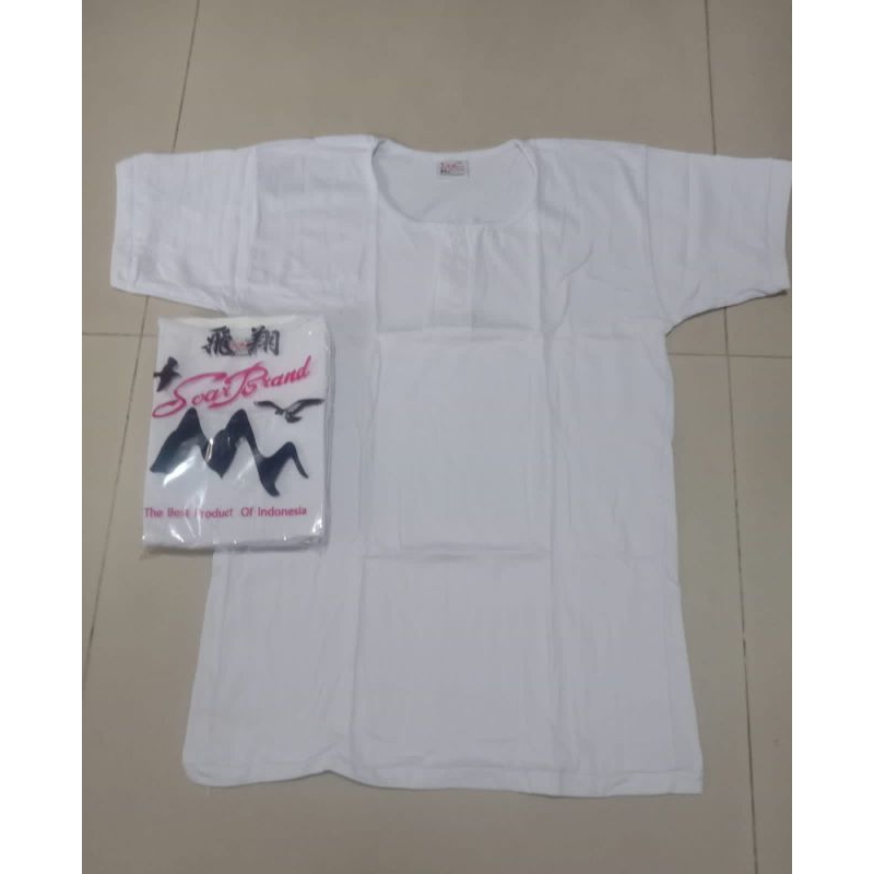 3PCS KAOS OBLONG SWAN BRAEN MODEL KANCING DEPAN