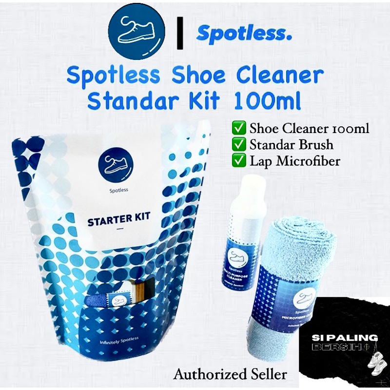 Spotless Shoes Cleaner Starter Kit 100ml - Paket Lengkap Sabun Cuci Sepatu