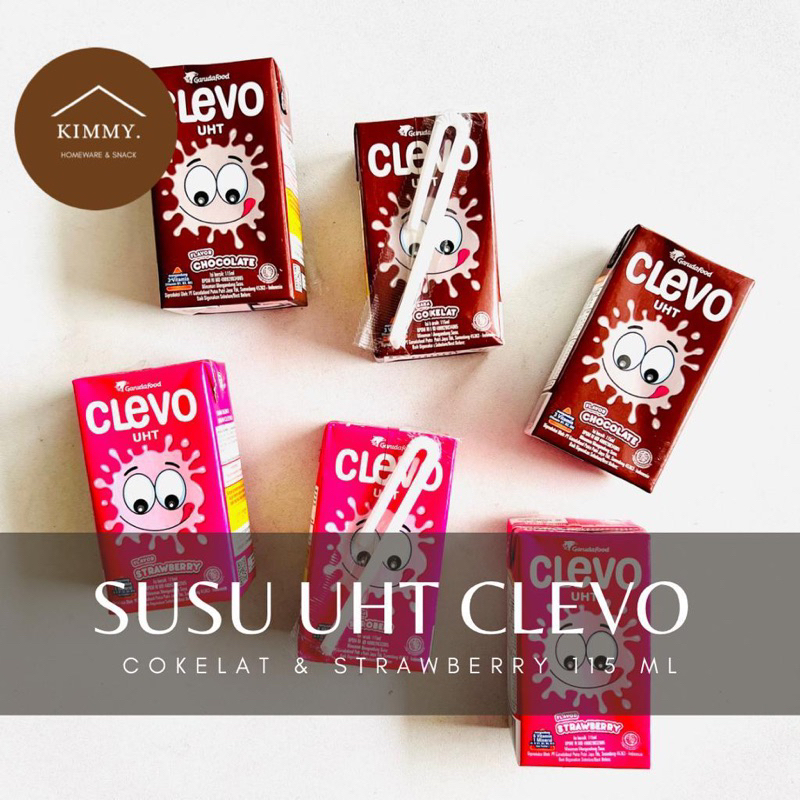 

SUSU UHT CLEVO RASA COKELAT / RASA STRAWBERRY 115 ML / SUSU ANAK-ANAK / SUSU KOTAK