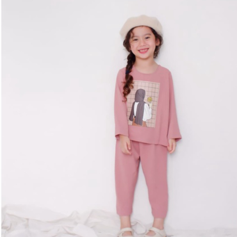 KALILA - GOLDISH Setelan Baju Anak perempuan umur 2 tahun - 8 tahun | Set Anak Cewek Bahan Katun