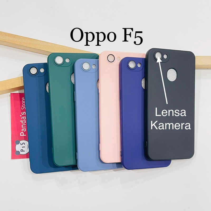 Case Oppo F5 Lenspro Makaron Full Color Softcase Pro Lensa