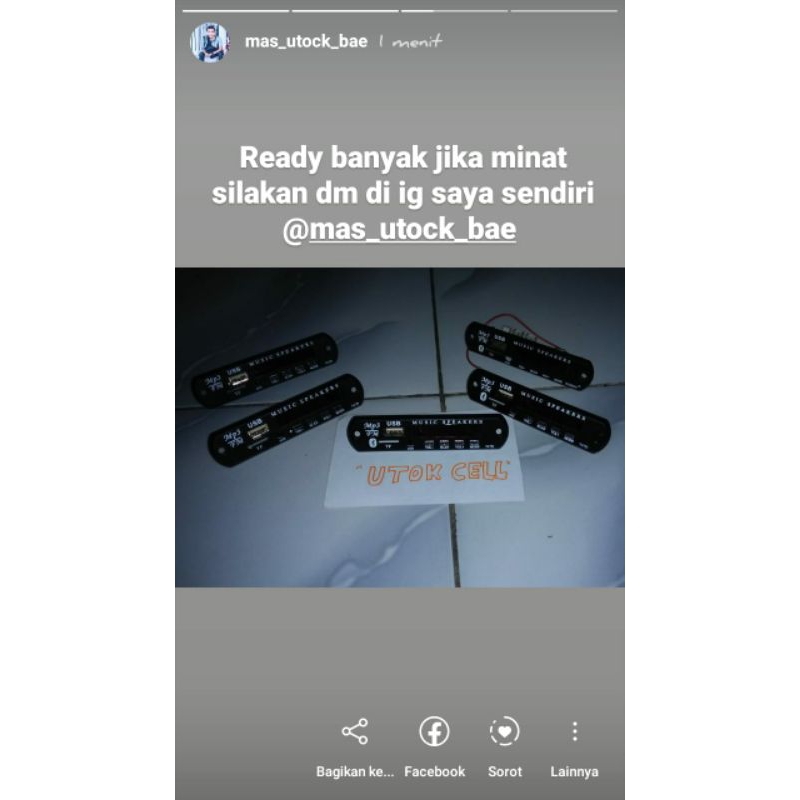 " UTOK CELL " MODUL mp3 USB - bluetooth 5volt baru