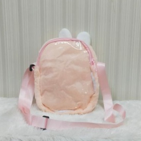 Tas Selempang Transparan kitty,melody,cinamorol Size 21cm/tas samping anka lucu/slig bag karakter/