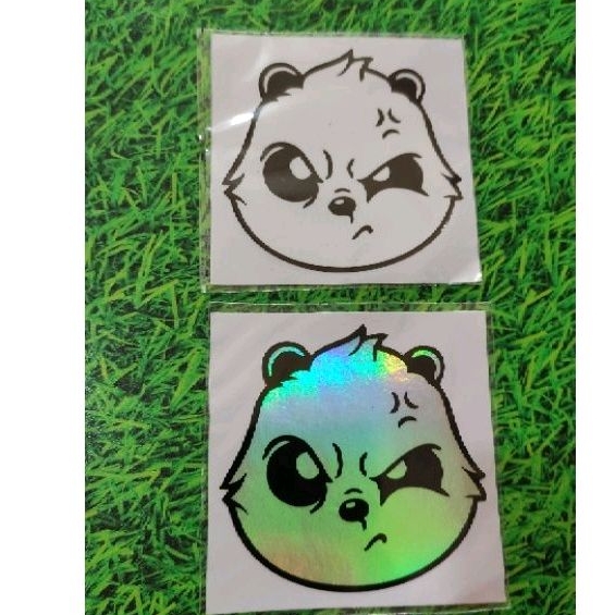 stiker kepala panda stiker motor mobil