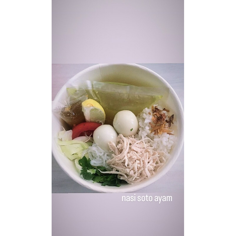 

Nasi soto ayam/untuk amal/jumat berkah