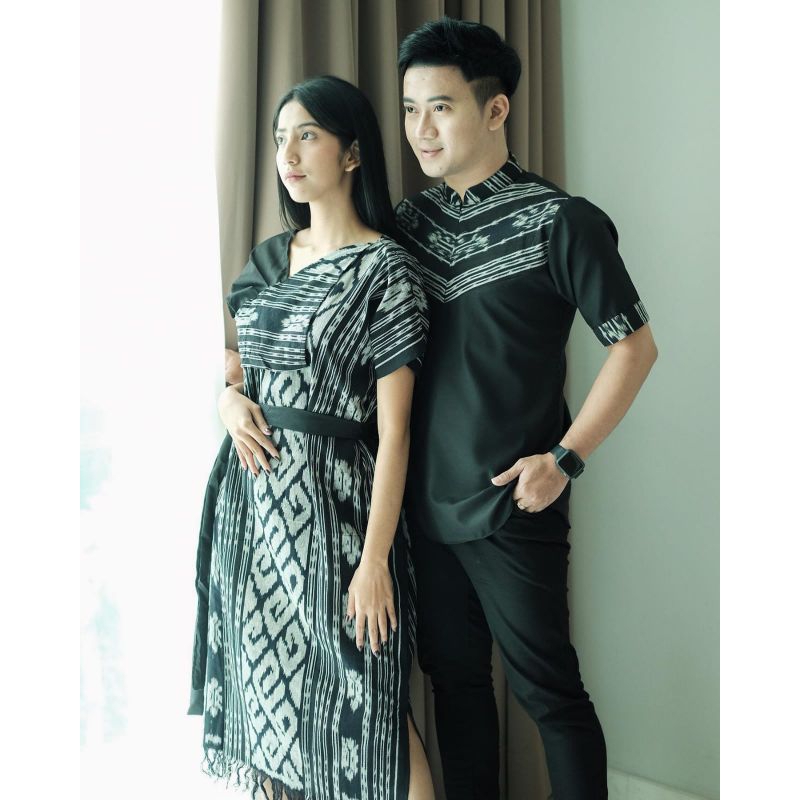 READY STOCK - COUPLE AURORA TENUN X KEMEJA TENUN - COUPLE TENUN ETHNIC