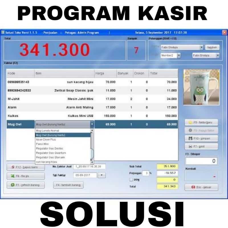 Software Solusi Toko - Aplikasi - Program Kasir  - Pos  - Penjualan
