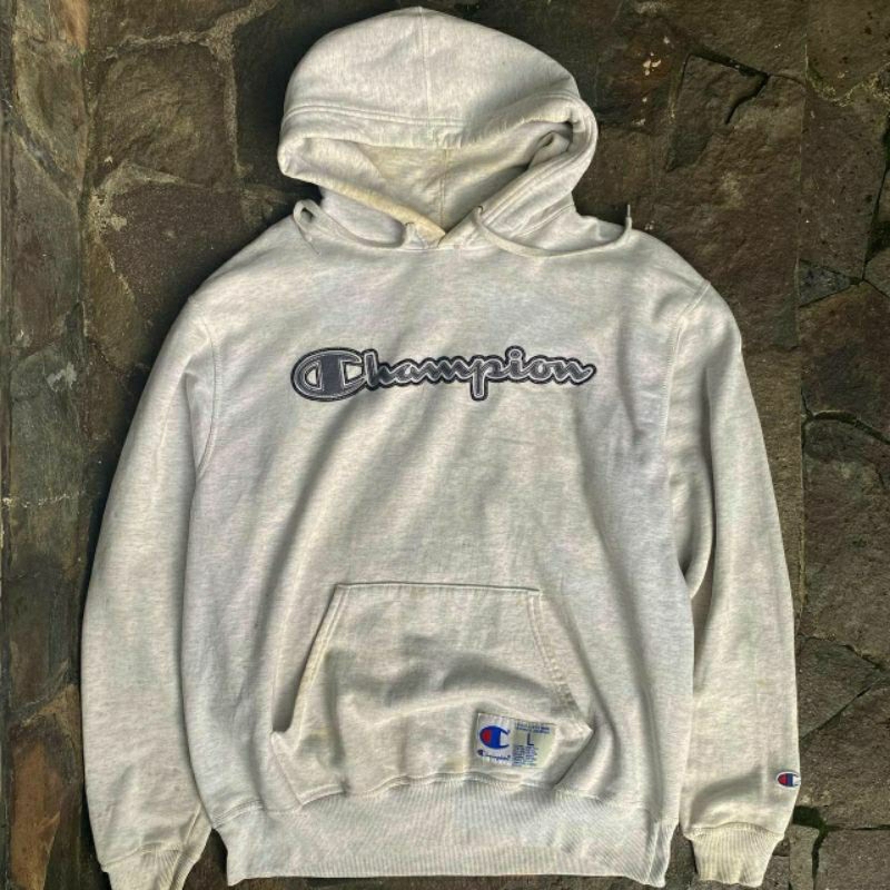 HOODIE CHAMPION VINTAGE BIG SCRIPT SECOND ORIGINAL