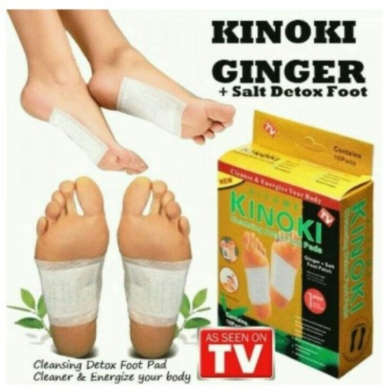 Kinoki Gold Koyo Kaki Detox Foot Pads Herbal Pengisap Racun Ori