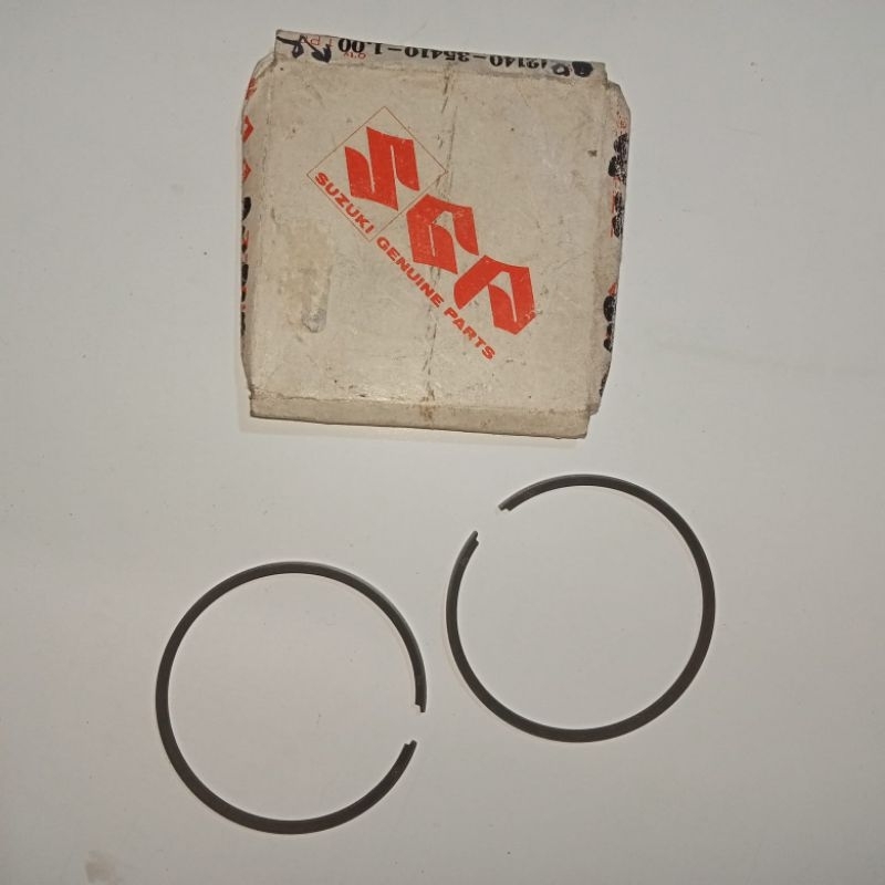 ring piston ring seker seher Suzuki RC80 oversize 1.00 kode part 12140 35410 100 NOS ori SGP