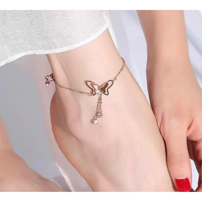 Gelang kaki butterfly / gelang kaki kupu kupu