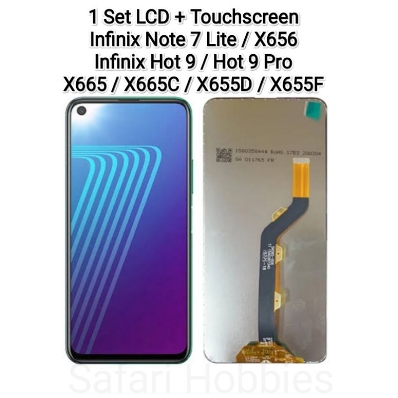 1 Set LCD+TS Infinix Note 7 Lite / Hot 9 / Hot 9 Pro / X665 / X665C / X655D / X655F