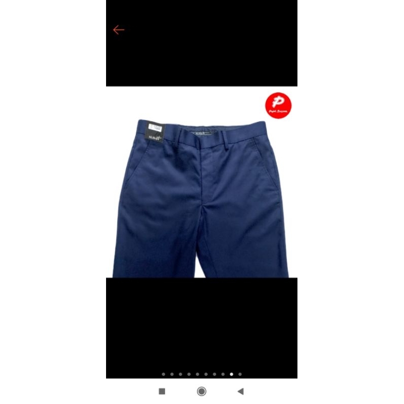 Celana bahan kerja ALISAN model SLIMFIT warna biru